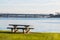 Picnic Table on Mission Bay in San Diego