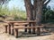 Picnic table near Posada