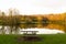 A Picnic Table Overlooking Pattinson South Pond, Washington, Tyne