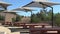 Picnic tables in an outdoor picnic area