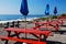 Picnic tables with splendid view of the ocean