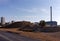 Picnic on the top of a Industrial wasteland in Paris suburb