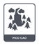 pico cao icon in trendy design style. pico cao icon isolated on white background. pico cao vector icon simple and modern flat