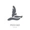 Pico cao icon. Trendy Pico cao logo concept on white background