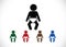 Pictogram child restroom icons