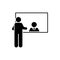 Pictogram of counter, jobless, money icon