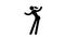 Pictogram girl dancing shaking hips