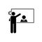 Pictogram of jobless, people icon