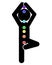 Pictogram meditate and the 7 chakras