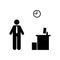 Pictogram of office, jobless, job icon