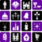 Pictograms of the catholic religion