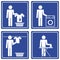Pictograph - Laundry, male
