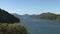 Picton ferry leaving zoom-out, New-Zealand