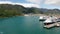 Picton & Ferry Terminal Aerial Panorama in Marlborough Sounds, Strait Feronia and Kaitaki