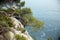 Pictorial blue Adriatic sea
