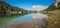 Pictorial lake Seebensee, hiking destination Ehrwald, Zugspitze mountain