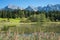 Pictorial lake tennsee and karwendel mountains