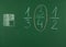 A pictorial representation of the mathematical expression of a fraction.