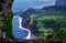 Pictueresque landscape on the Azores with terrace- fields