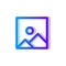 Picture blue purple gradient icon