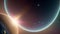 A Picture Of A Breathtakingly Gorgeous View Of A Planet And Its Moon AI Generative