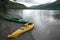 A picture of canoes a Scottish loch in Scotland UK