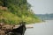 Picture of the caught Hilsa or Hilsha boat on the banks of the river Gorai in Bangladesh