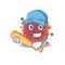 Picture of coronaviridae cartoon character playing baseball