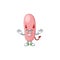 A picture of devil legionella pneunophilla cartoon character design