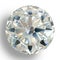 Picture diamond jewel on white background. Beautiful sparkling shining round shape emerald image.