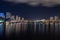 A picture of False Creek at night.   Vancouver BC