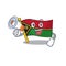 A Picture of flag vanuatu Scroll holding a megaphone