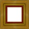 Picture frame gold wood frame