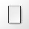 Picture frame wall image. Blank wood painting modern photo frame gallery design