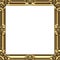 Picture frames gold square