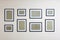 Picture frames set on the wall