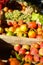 Picture of fresh fruits and vegitables at market in boxes