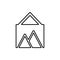 picture glyph icon. Element of Furniture for mobile concept and web apps icon. Thin line icon for website design and development,