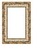 Picture gold frame with a decorative pattern