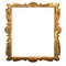 Picture gold frame with a decorative pattern