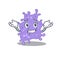 A picture of grinning staphylococcus aureus cartoon design concept