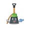 A Picture of happy Fishing snow shovel design