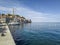 Picture of the harbor of the historic Croatian coastal town of Rovinj in summer