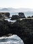 Picture of Icelandic cliff and ocean.