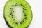 This picture is a kiwifruit on white background