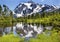 Picture Lake Evergreens Mount Shuksan Washington USA