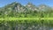 Picture Lake with view of Mount Shuksan in Washington State, with calm water