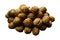 Picture with many isolated walnuts