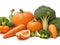 Picture of mixed vegetables, carrots, pumpkin, broccoli
