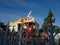 Picture of a nice and beautiful  Shiva temple from the front at kanyakumeri in India